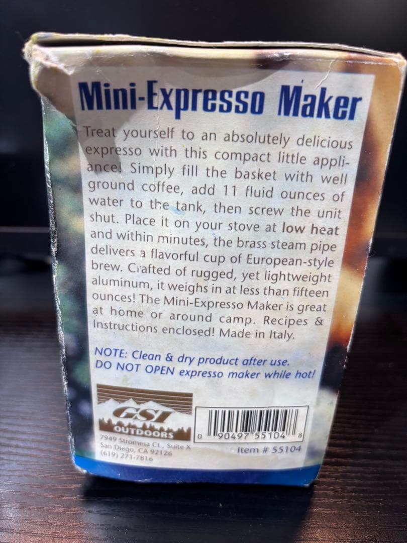 希少！GSI アルミ ミニエスプレッソメーカー4cups(マキネッタ)廃版