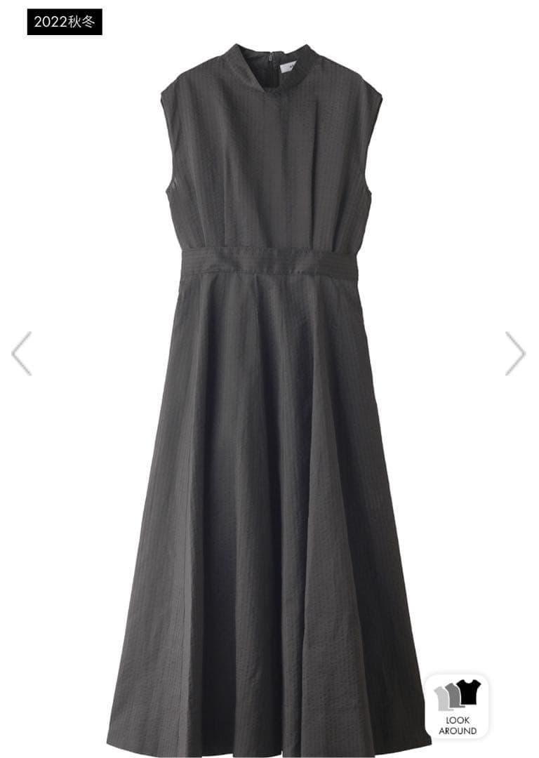 ✿　エブール　ebure　シルクコードオーガンジーフレンチスリーブワンピース