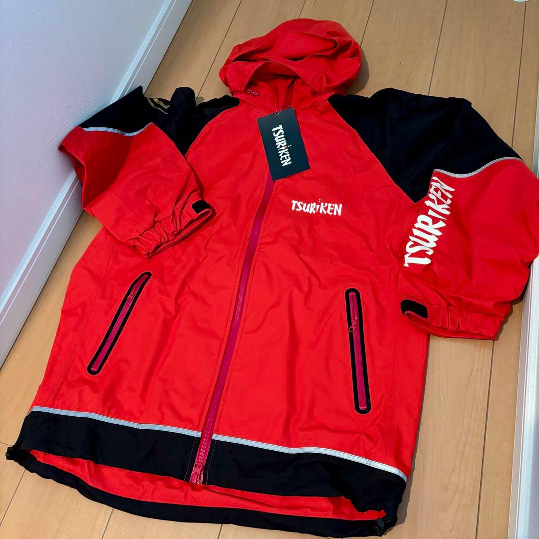 釣研 レインスーツ TR181 上下セット 新品 おまけ付