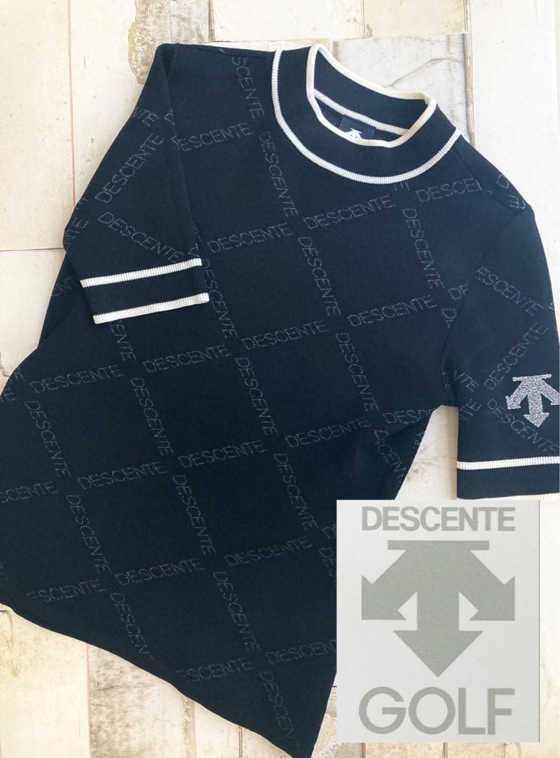 DESCENTE GOLF【SWAROVSKI】/レディース/半袖ニット/ゴルフ