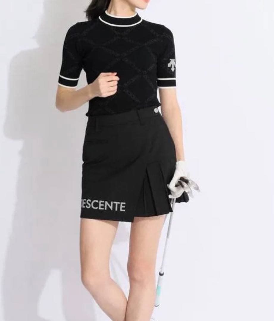 DESCENTE GOLF【SWAROVSKI】/レディース/半袖ニット/ゴルフ