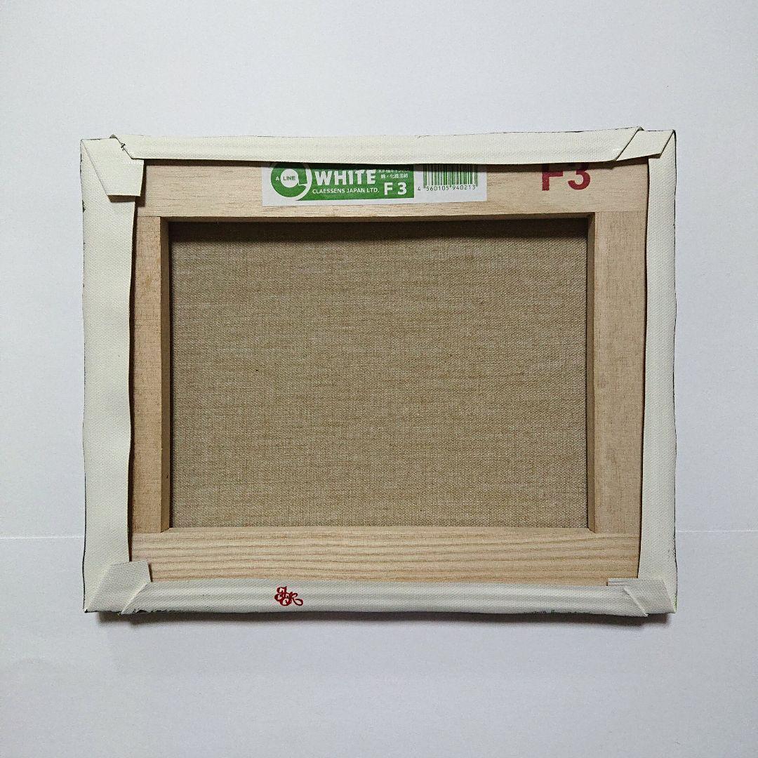 【バラのアーチ】アクリル画 F3 風景画 絵画