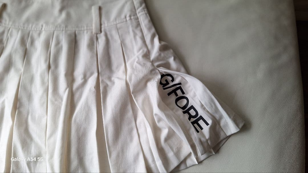 G/FORE レディースプリーツスカート L ホワイト