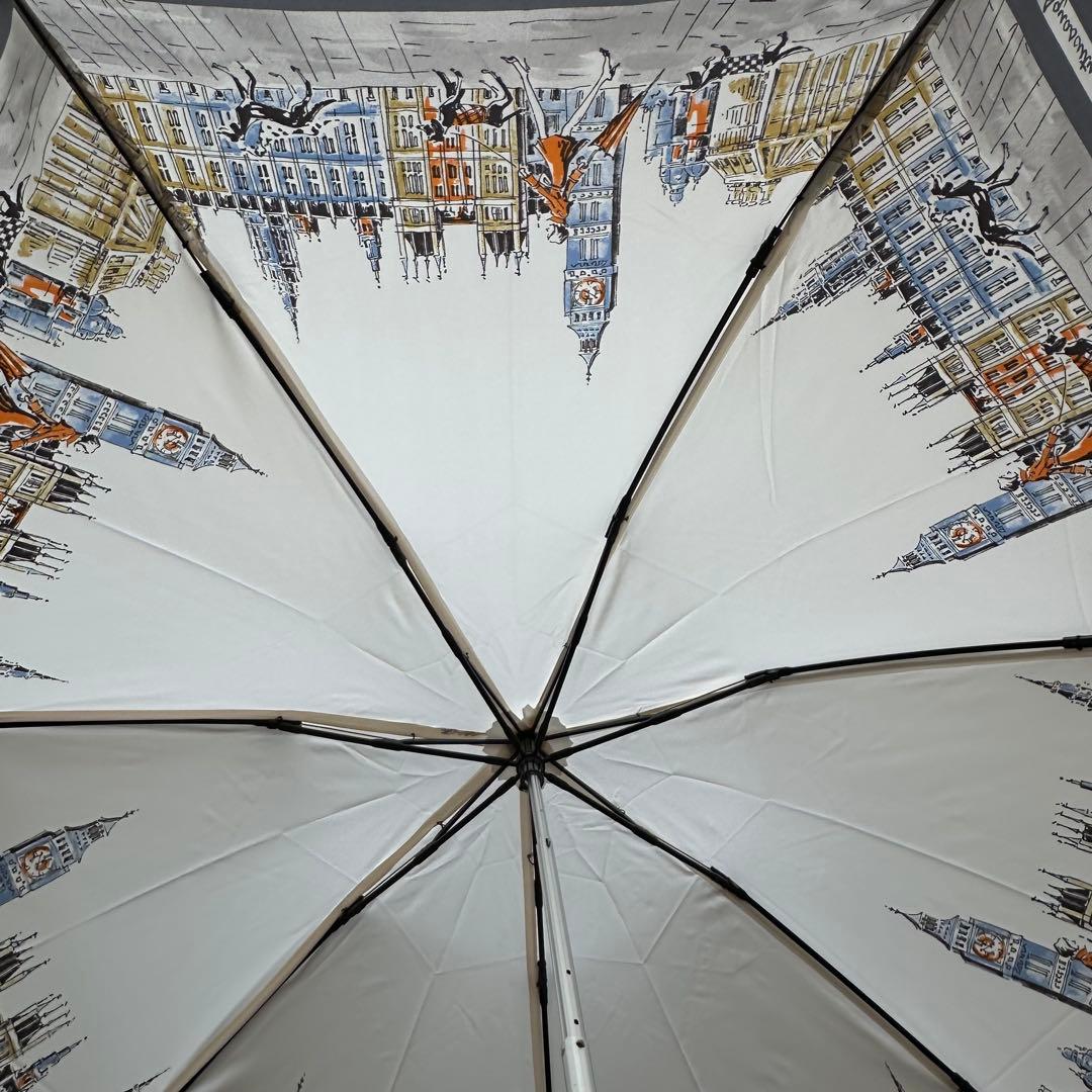【未使用•タグ付き】アクアスキュータム　ロンドン風景 折りたたみ傘　雨傘　傘