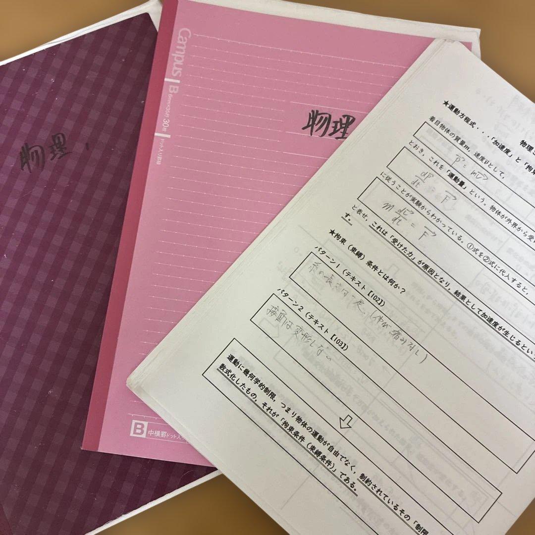 駿台　物理S 2022年版 前後期　ノート付き