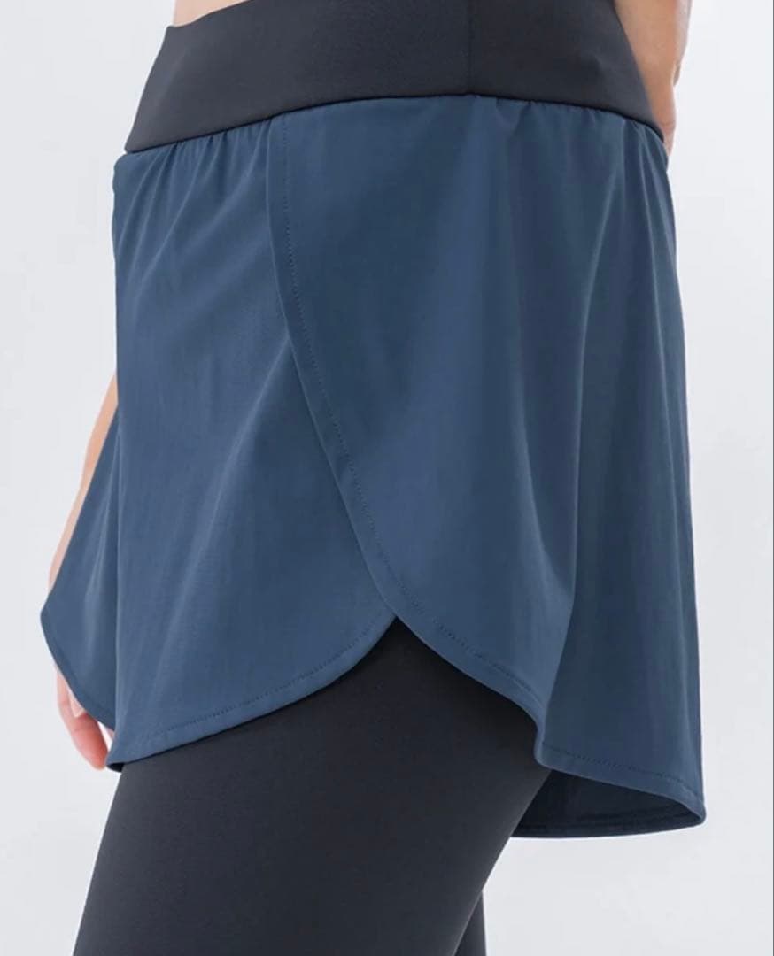 SUKALA】ショートパンツ付きベーシックレギンス　Lサイズ