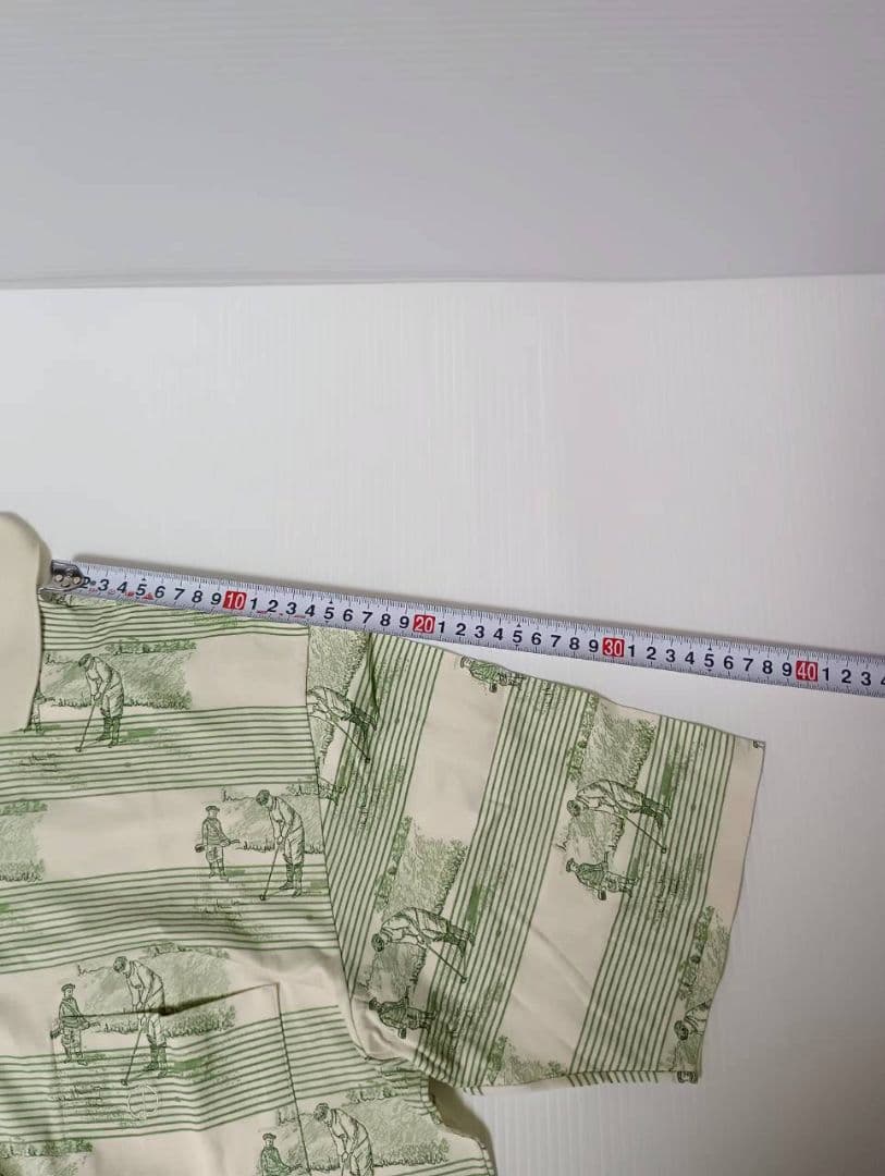 ダンヒル　ゴルフイラスト ポロシャツ グリーン　サイズM