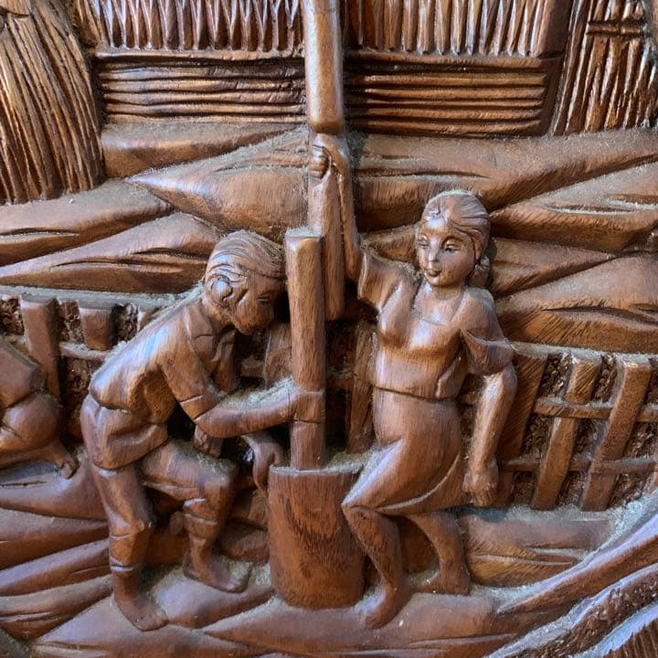 彫刻　オブジェ　木彫り　一刀彫