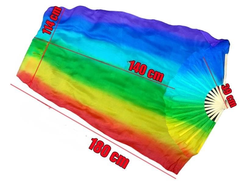 【新色新品】ビッグファンベール★右手のみ★テラコッタタイダイ！シルク100％