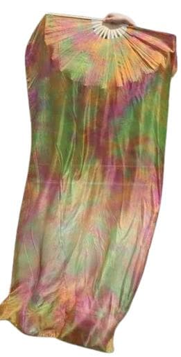 【新色新品】ビッグファンベール★右手のみ★テラコッタタイダイ！シルク100％