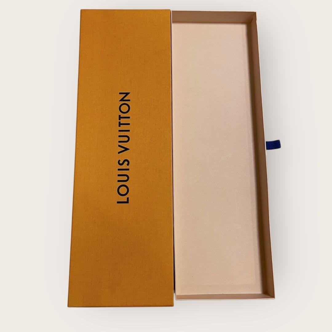 LOUIS VUITTON ルイヴィトン ネクタイ 水色 モノグラム シルク 箱