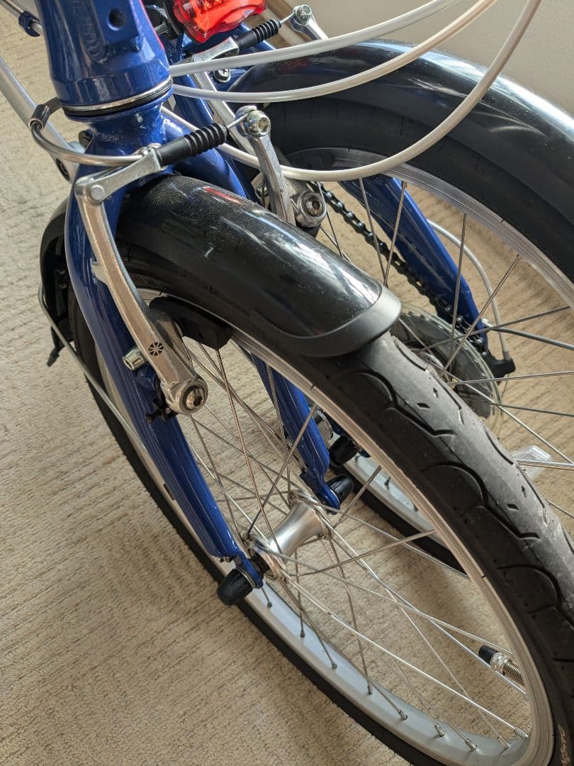 お盆発送DAHON route 折りたたみ自転車 青　美品中古　室内保管