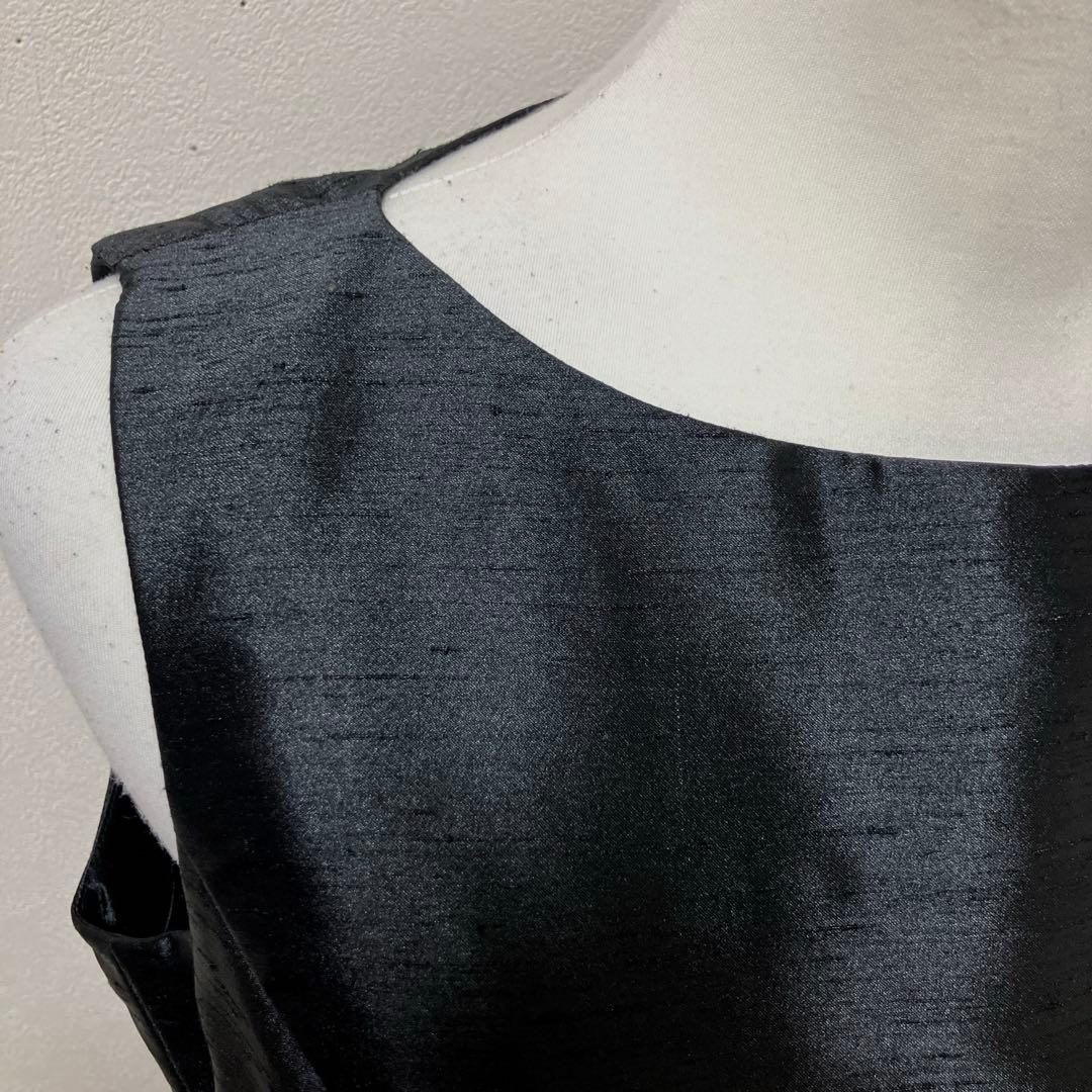 東京ソワール　SOIR DOLCE ロングワンピース　ブラック　ノースリーブ　春