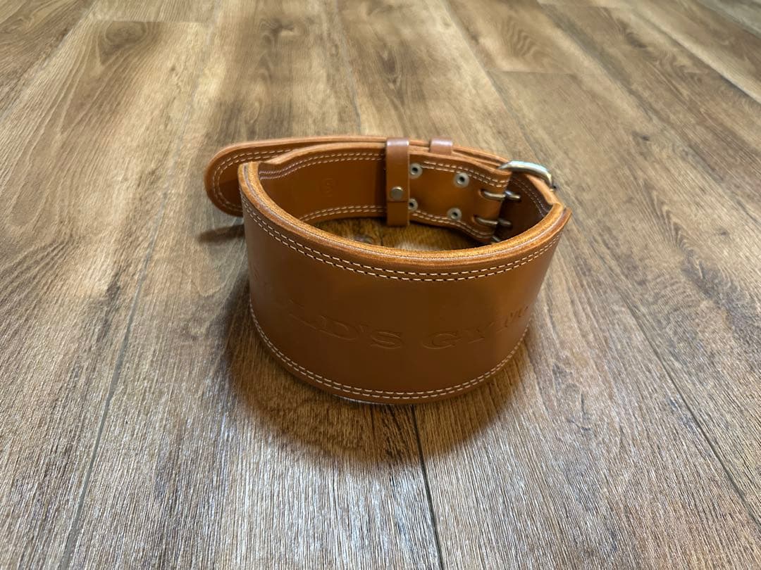 GOLD'S GYM ゴールドジム トレーニング レザーベルト S