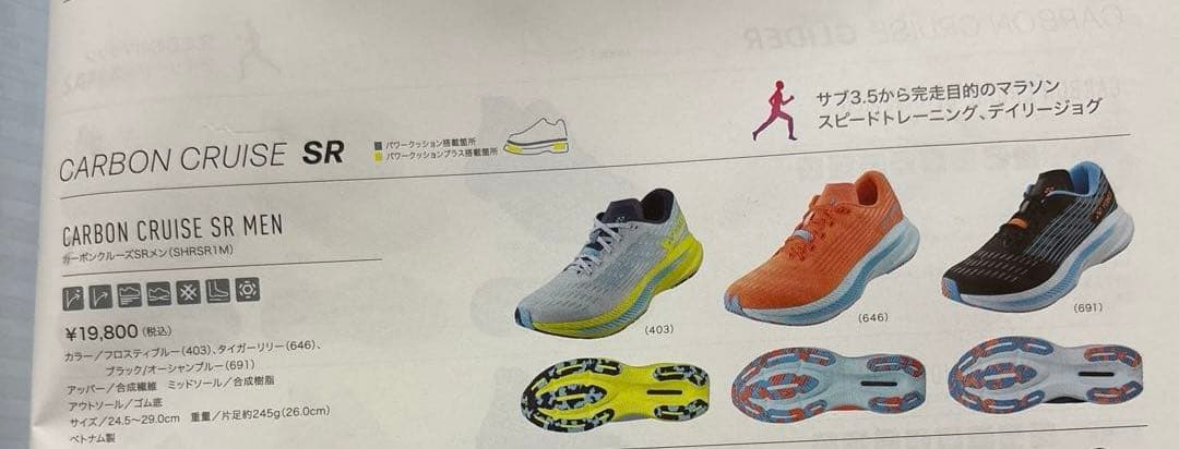 【ヨネックス】訳ありランニングシューズカーボンクルーズSR 26.0cm