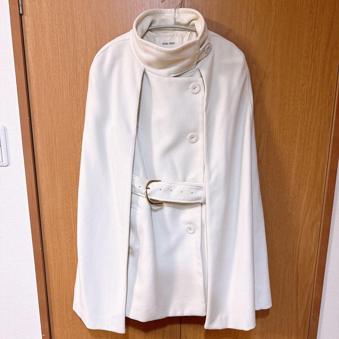 ロイヤルパーティ　 PARTY ケープコート　ホワイト