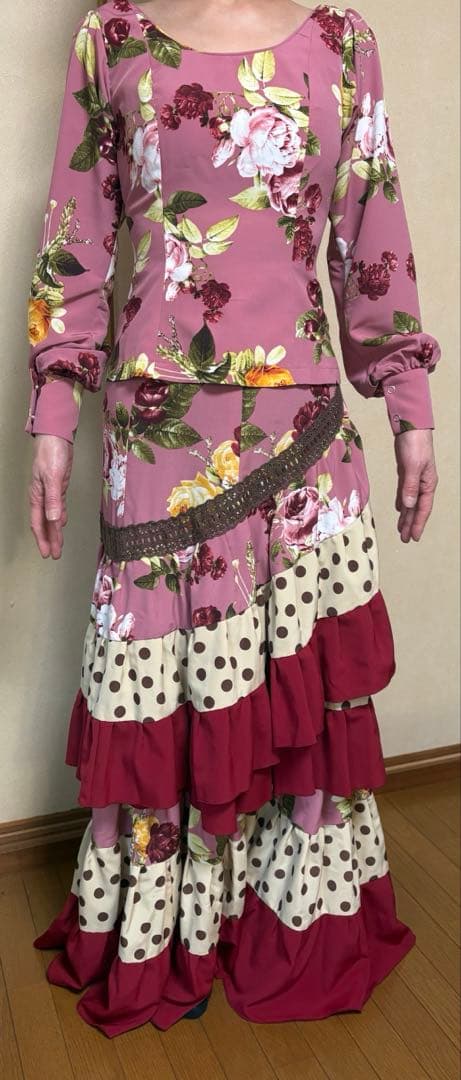 フラメンコ　ファルダのセット　マリキータ