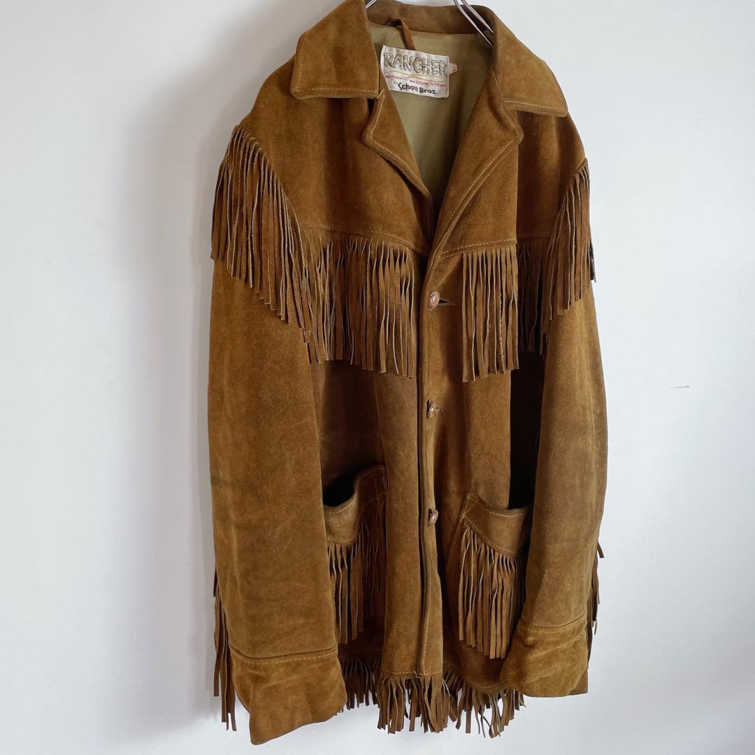 Schott ショット　ランチャー　フリンジ付きスエードジャケット　ウエスタン
