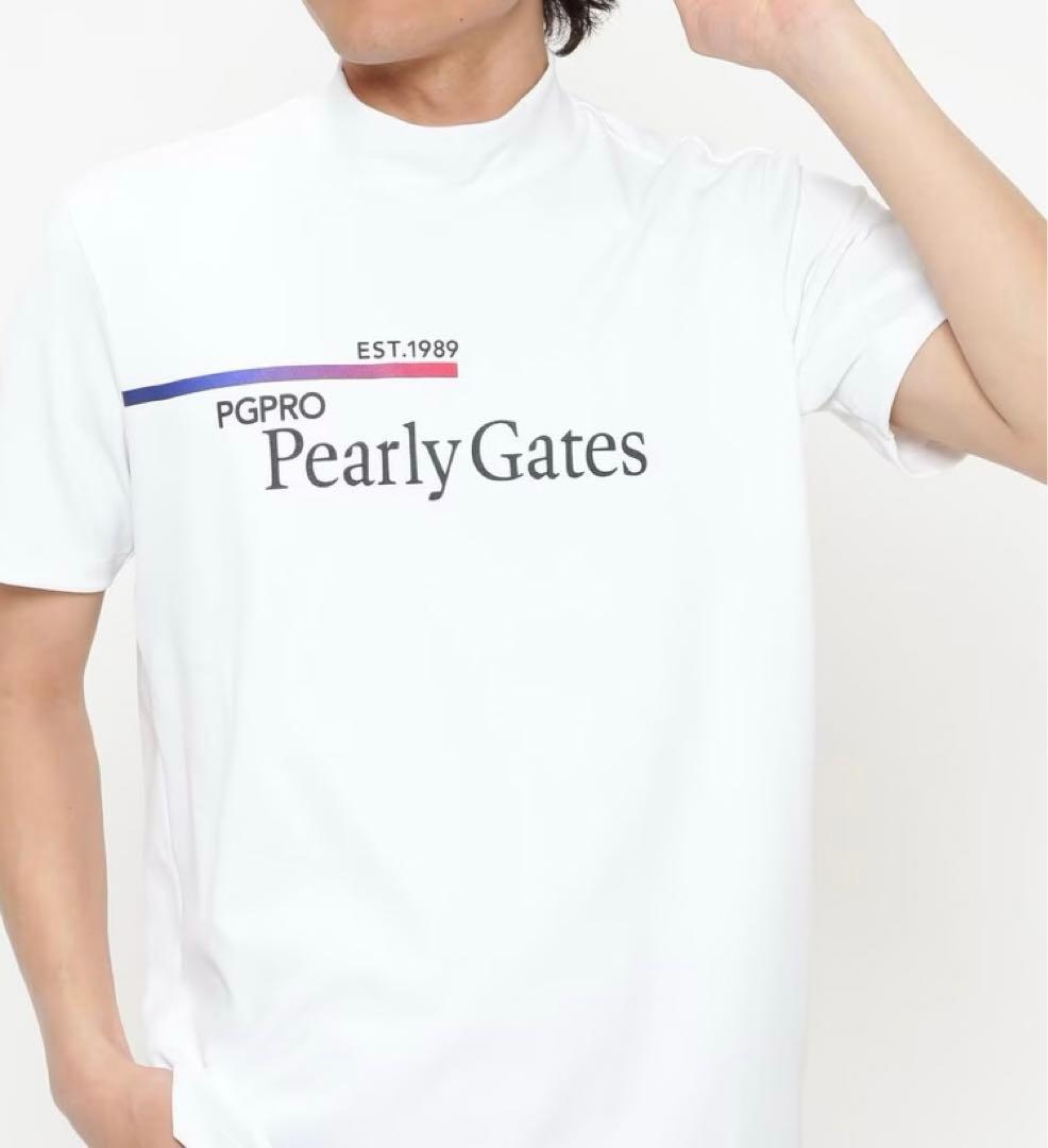 パーリーゲイツ☆新品未使用✨サイズ2(Ｌ）真っ白カラー！サラサラハイネック！