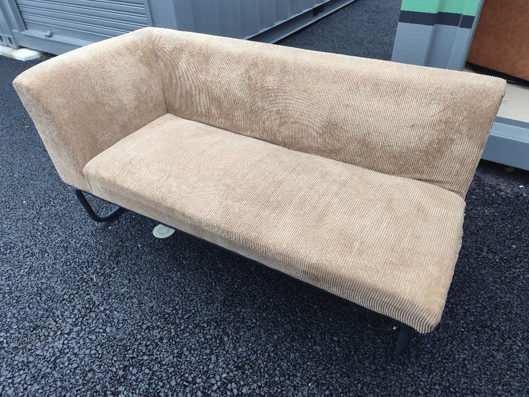 【関東限定】CORDY コーデュロイ カウチソファセット 2人掛け L字