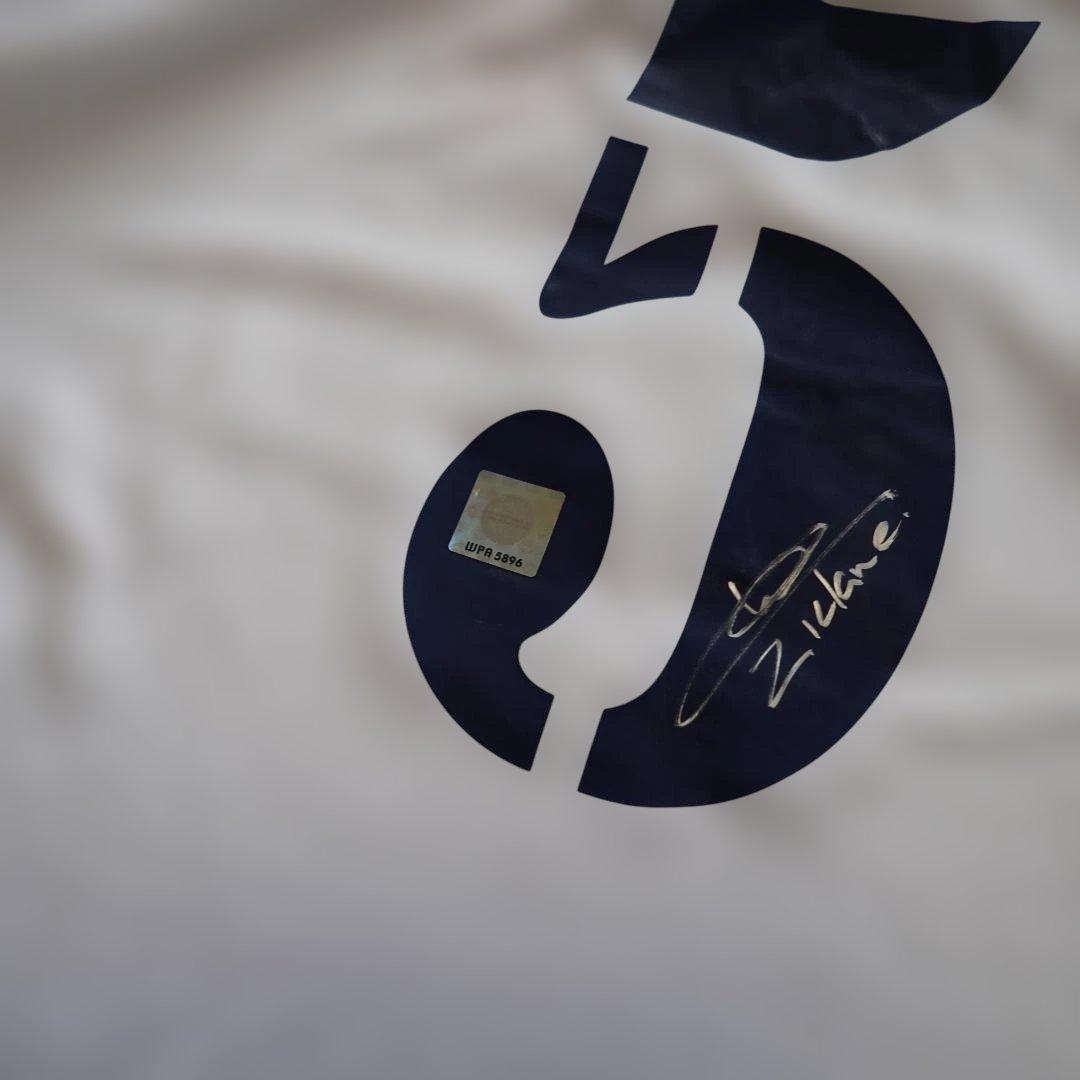 02/03 adidas レアル　マドリード　ジダン　直筆サイン　ユニフォーム