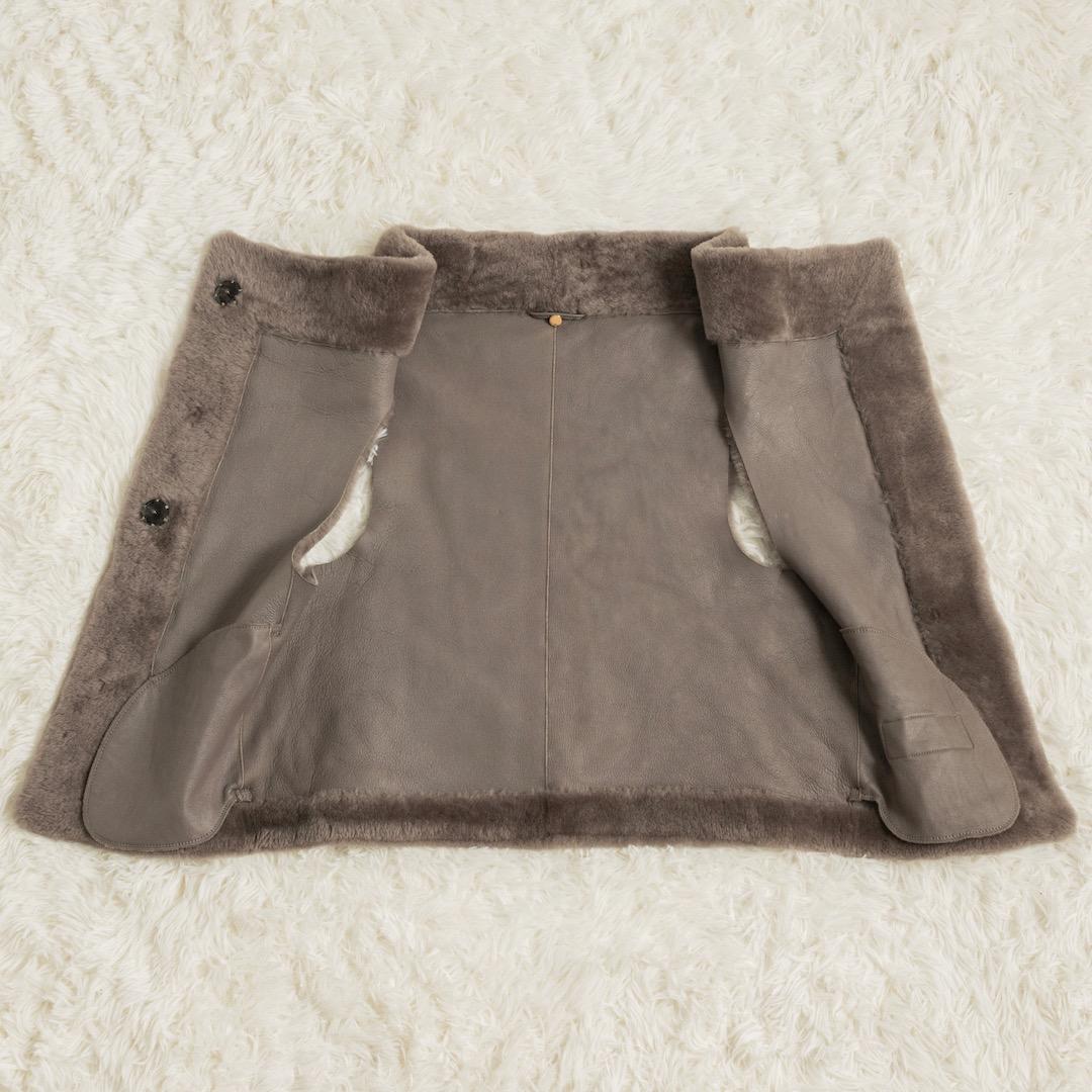 Whim Gazette ウィムガゼット 2024AW ムートンベスト モカ