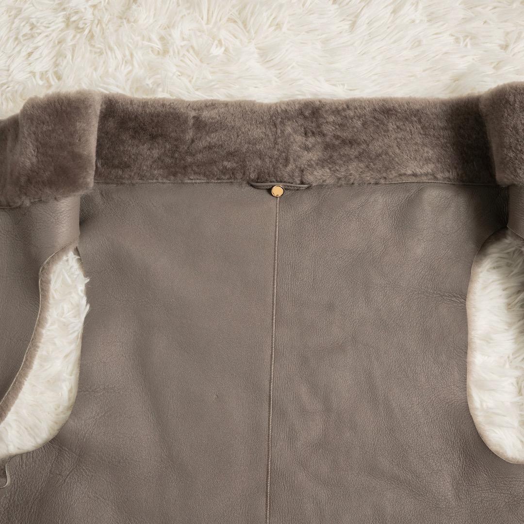 Whim Gazette ウィムガゼット 2024AW ムートンベスト モカ