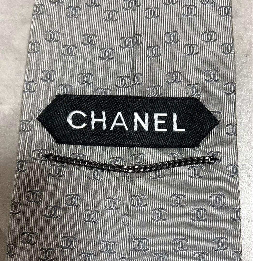 CHANEL ネクタイ ココマーク 総柄 ソリッド