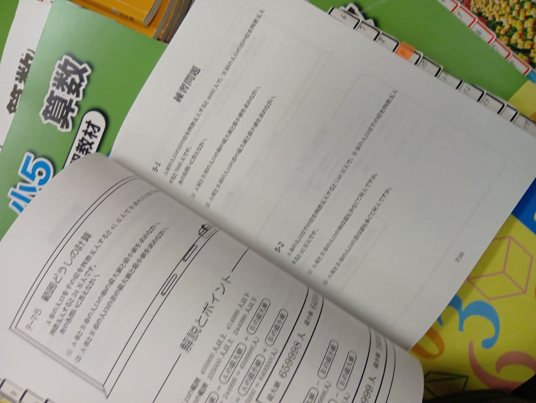 浜学園　小５　国語/算数/理科/春/夏/冬　テキスト　2024年使用版　 中古