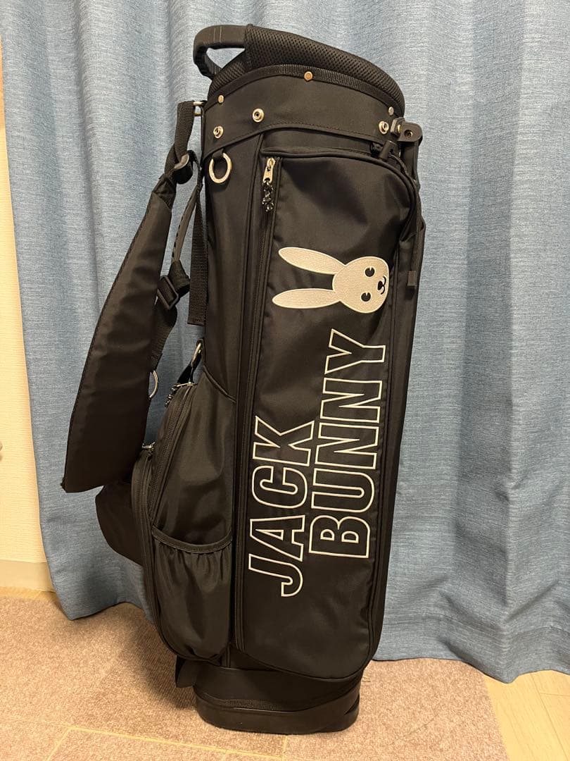 JACK BUNNY スタンド式ゴルフバッグ ブラック