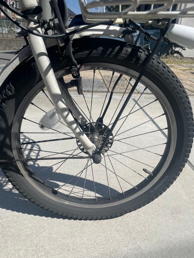 ブリヂストン ビッケ ３人乗り 子供乗せ ベージュレ レイン日除カバー付き