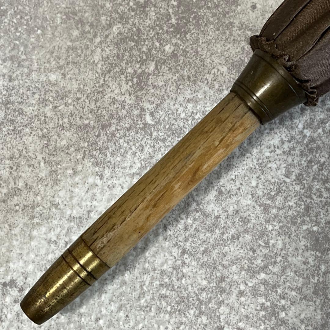 ✨美品✨【フェンディ】長傘　ズッカ柄　ブラウン　茶色　高級傘　ブランド傘