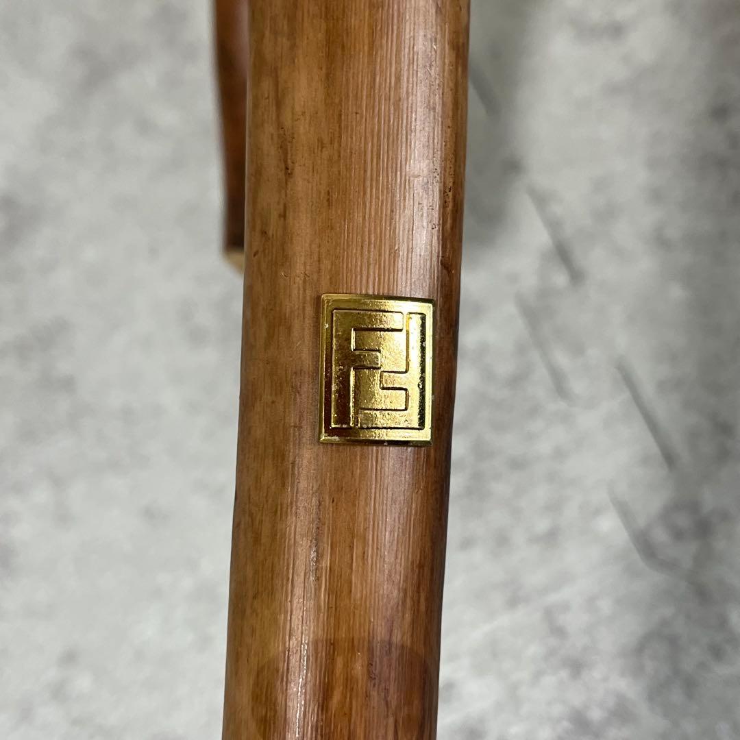 ✨美品✨【フェンディ】長傘　ズッカ柄　ブラウン　茶色　高級傘　ブランド傘