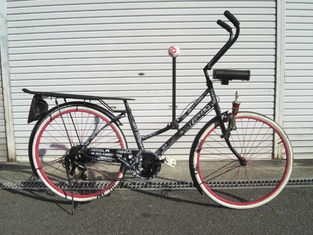 ローチャリ調 自転車 ママチャリ 26インチ ジョッキーシフト 6速 大阪から