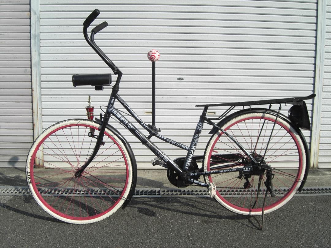 ローチャリ調 自転車 ママチャリ 26インチ ジョッキーシフト 6速 大阪から