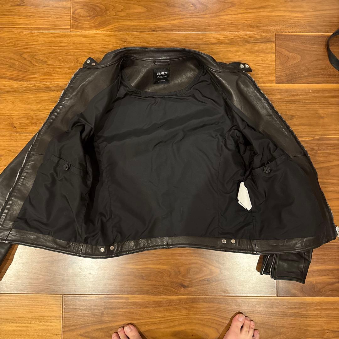 【極美品/希少50】EMMETI H（アッカ） 干場義雅氏コラボ ラムナッパ 黒