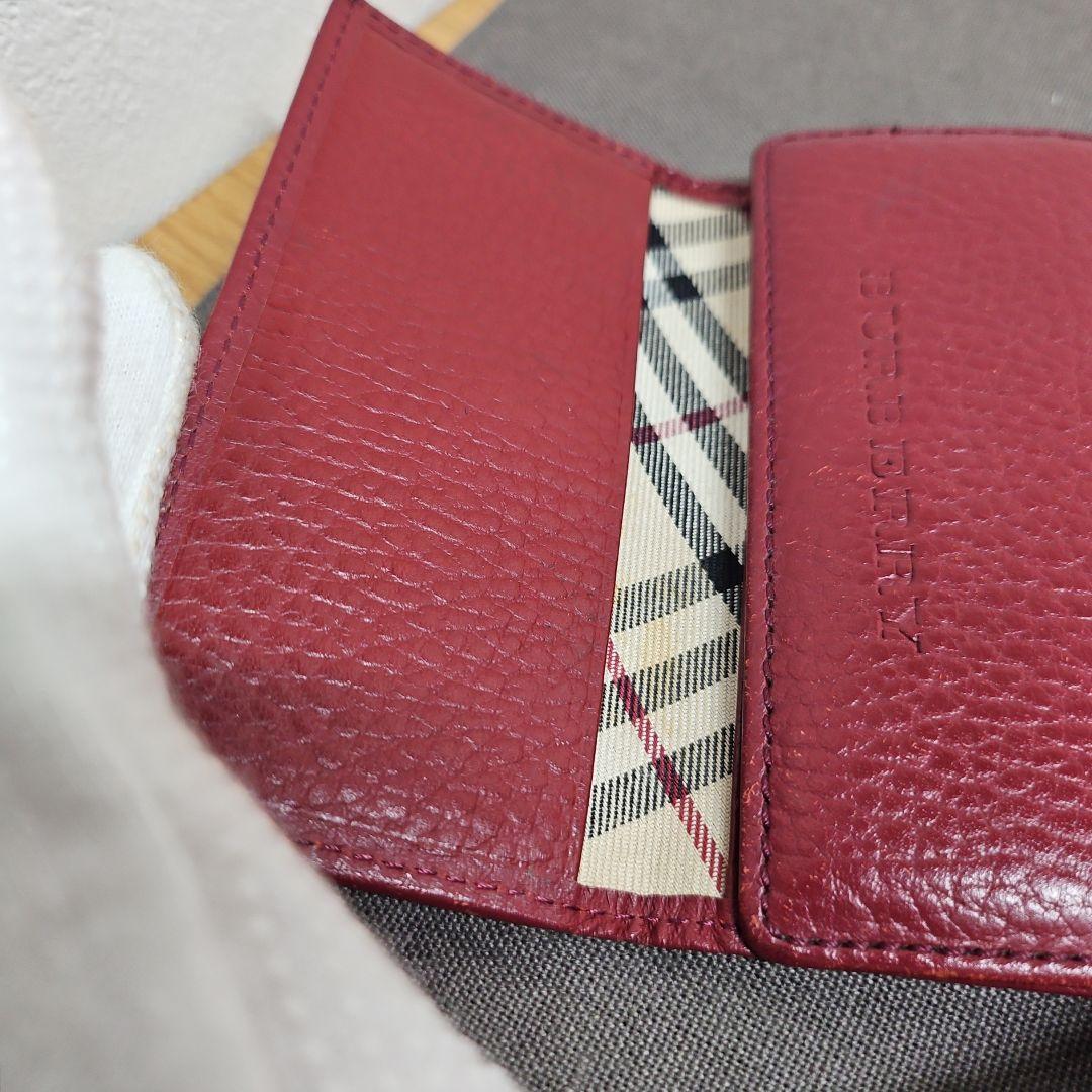 BURBERRY バーバリー キーケース ロゴ ボルドー レザー 4連
