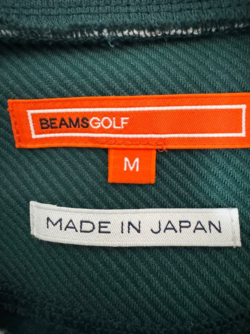 完売品✨BEAMS GOLF リブロゴ ツイルジャージ モックネックシャツ