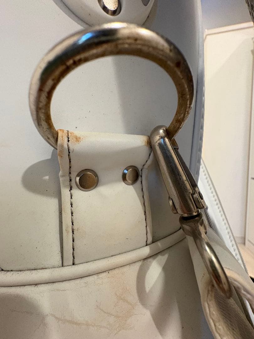 DESCENTE ホワイト キャディバッグ