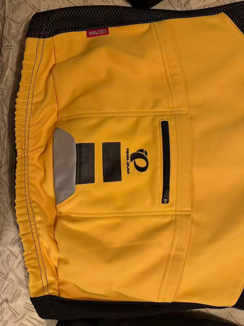 PEARL IZUMI サイクルジャージ 黒/黄色 冬期用