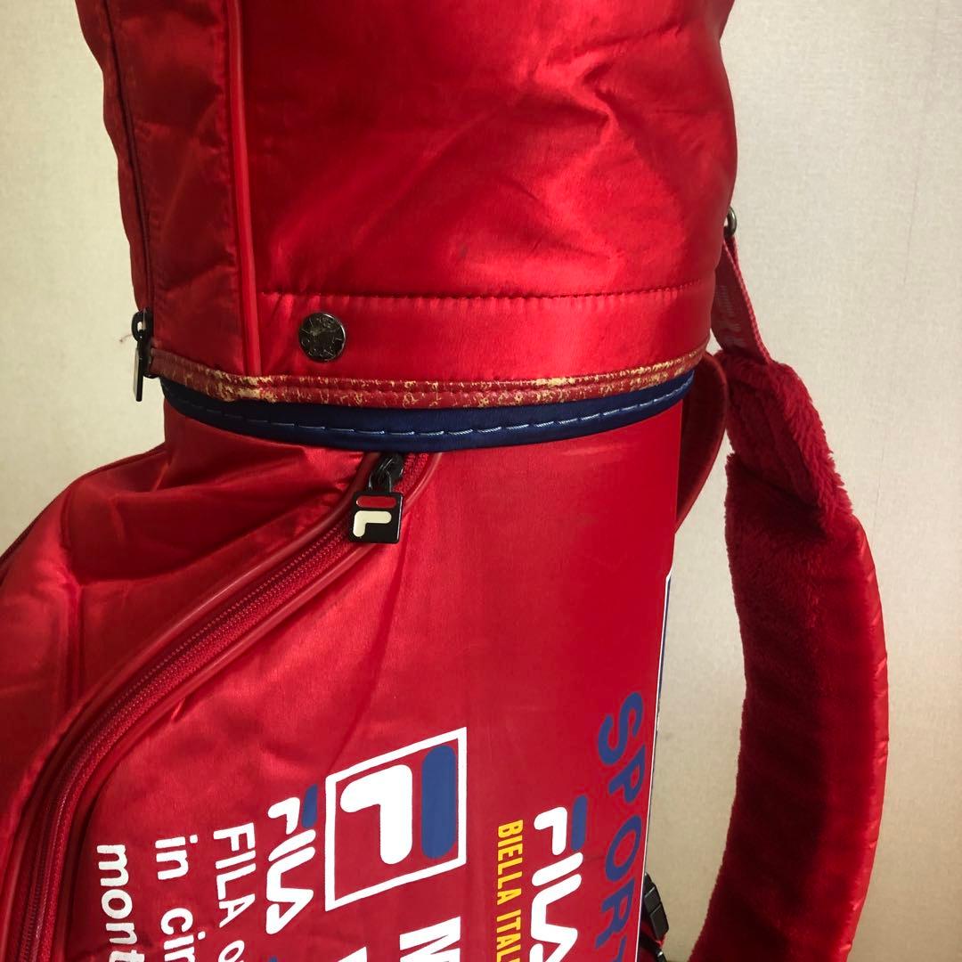 FILA フィラ キャディバック レッド フード付き 2.6kg