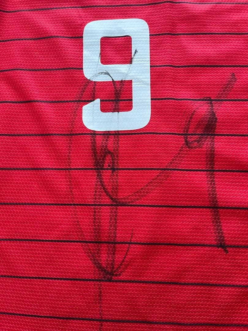 選手支給　実使用　サイン入りユニフォーム　大迫勇也　鹿島アントラーズ