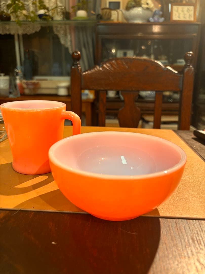 ファイヤーキング　Dハンドルマグ&ボウル　ピンク
