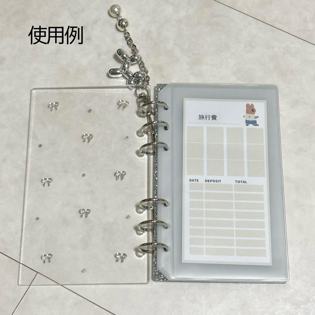 ✨miiiku00 ✨A6 アクリルレジンバインダー　リング付き×2セット