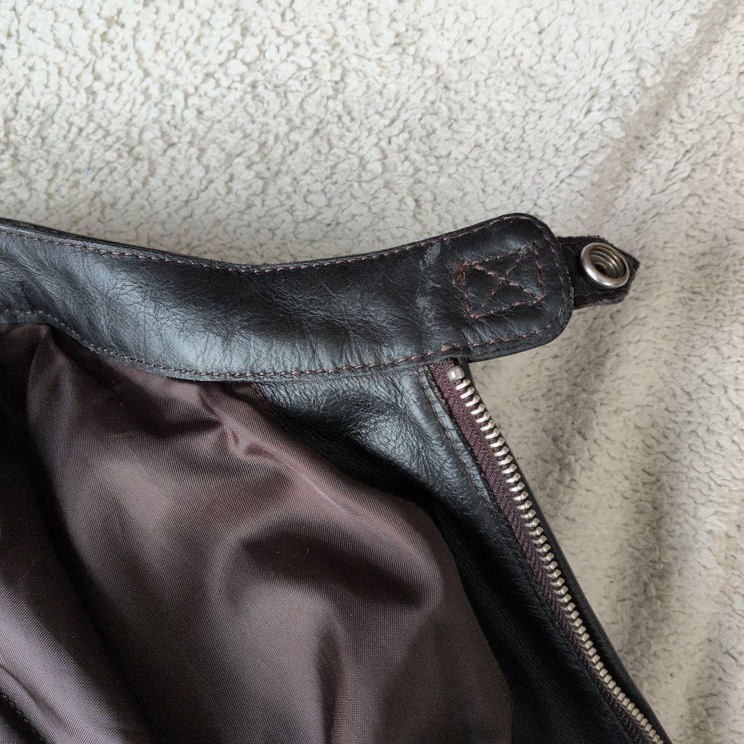 ＫＡＤＯＹＡ ライダースジャケット 牛革　メンズ　3Ｌ ダークブラウン
