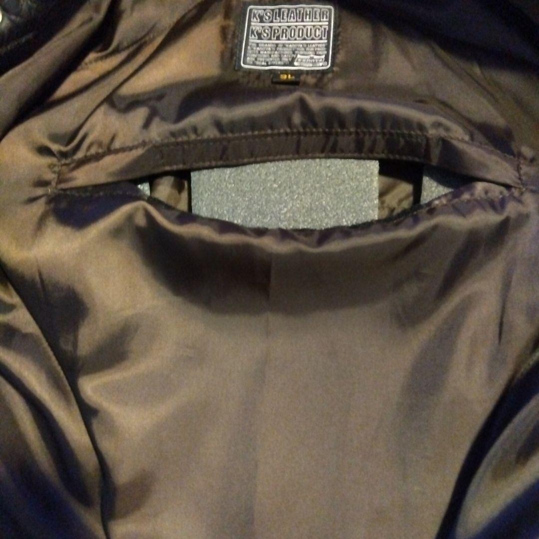 ＫＡＤＯＹＡ ライダースジャケット 牛革　メンズ　3Ｌ ダークブラウン