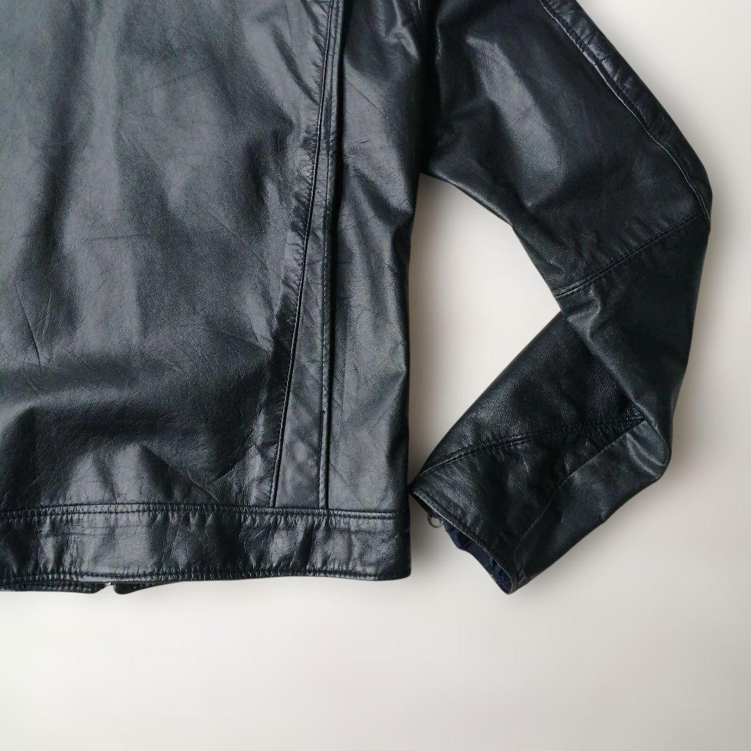 【本革】MFクロージングカンパニー シングルライダースジャケット 38 ブラック