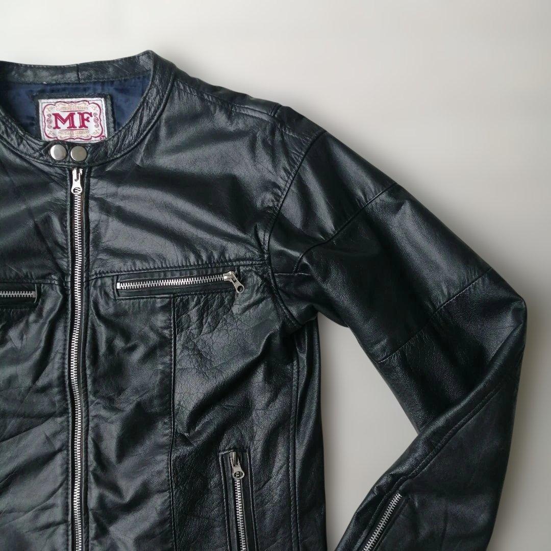 【本革】MFクロージングカンパニー シングルライダースジャケット 38 ブラック
