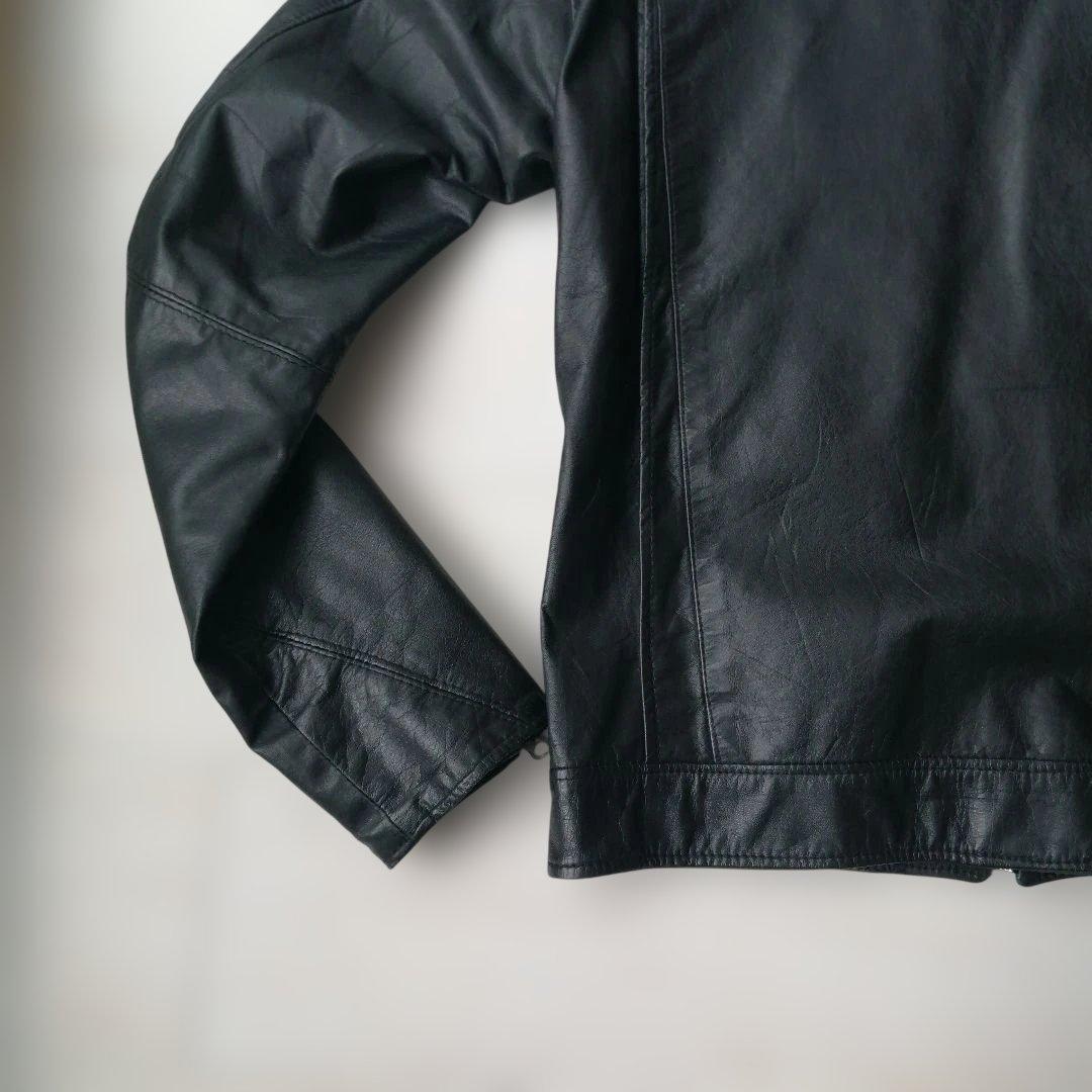 【本革】MFクロージングカンパニー シングルライダースジャケット 38 ブラック