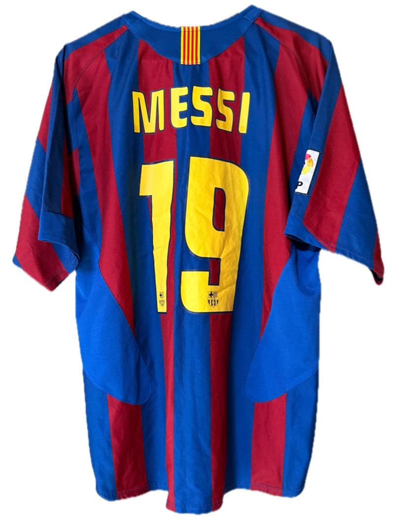 極希少/正規品 メッシ 05-06 バルセロナ 19番 T90 ユニフォーム L